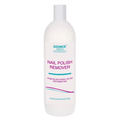 Domix Green Professional Средство для снятия всех видов лака с ацетоном / Nail Polish Remover with Acetone, 1000 мл 1413