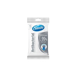 Smile Antibacterial Влажные салфетки 15шт со спиртом