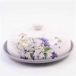 60213 Блюдо д/блинов 23,8х11см Букет фантазий LR (х12)