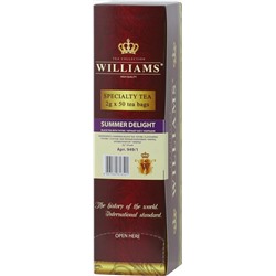 WILLIAMS. В конвертах. Черный с чабрецом карт.упаковка, 50 пак.