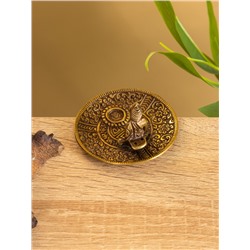 Подставка под благовония «Будда на тарелке», 7 см, латунь