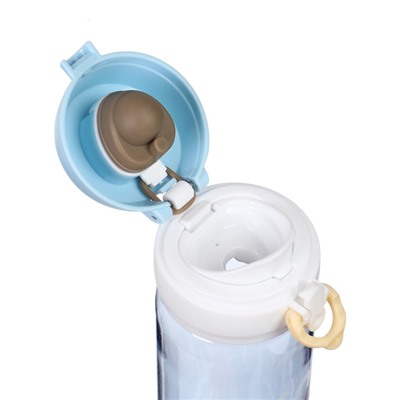 Бутылка для воды Supreme, 550 мл, спортивная, голубая