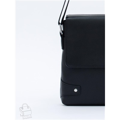 Сумка мужская кожаная 033H black Heanbag  в Новосибирске