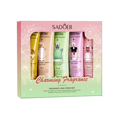 Набор парфюмированных кремов для рук в коробке Sadoer, 5 шт. * 30 гр.