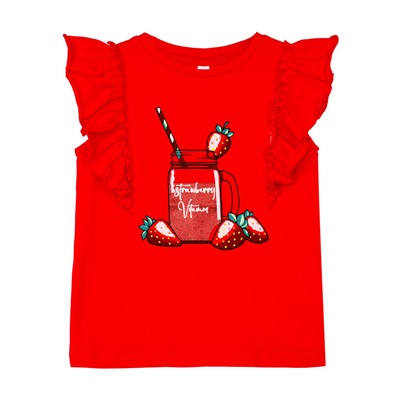 Фуфайка трикотажная для девочек (футболка)