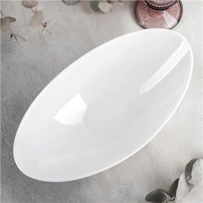 Салатник Wilmax Olivia, 30.5×17×8.5 см, фарфор, белый