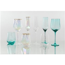 Бокалы для шампанского Magistro «Дарио», 180 мл, 7×27.5 см, набор 6 шт., стекло, цвет изумруд