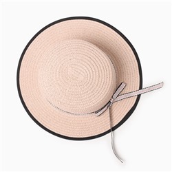 Шляпа для девочки MINAKU «Леди», размер 52-54, розовая