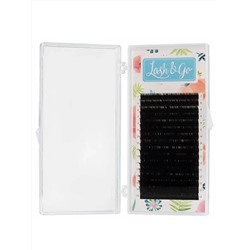 Lash&Go Ресницы на ленте Микс 16 линий 7-14 мм, D, 0,15 мм, черный 12646
