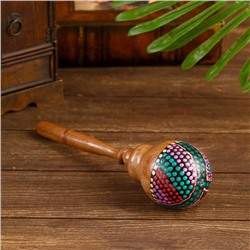 Сувенирный музыкальный инструмент «Маракас разноцветный», 27×7×7 см ± 1 см