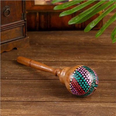 Сувенирный музыкальный инструмент «Маракас разноцветный», 27×7×7 см ± 1 см