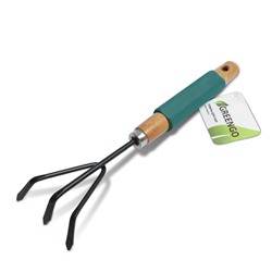 Рыхлитель Greengo, длина 30.5 см, 3 зубца, деревянная ручка с поролоном