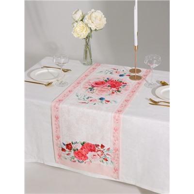 Дорожка Этель «Розы», 40×146 см, 100% хлопок, саржа 190 г/м²