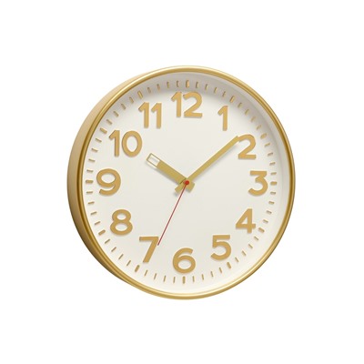 Часы настенные «Классика», d=30.5 см, золотистые