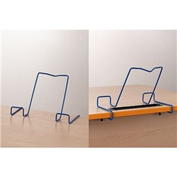 Подставка для книг металлическая универсальная синяя (для парт до 20мм) ПКМСн Глобус