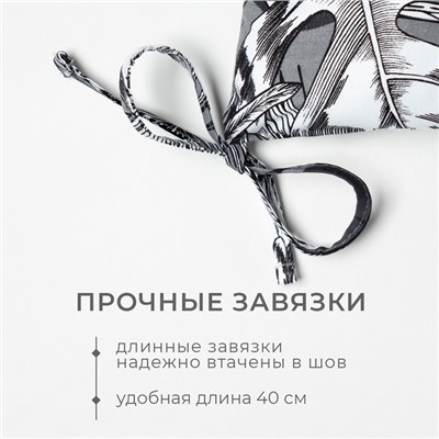 Сидушка на стул Этель Palm leaves 42×42 см, 100% хлопок, саржа 190 г/м²