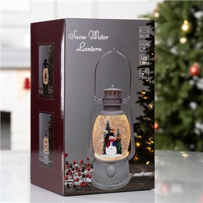 Фигура светодиодная «Елочка», 20.8×11.9×9.7 см, музыка, батарейки ААх3 (не в комплекте), USB, свечение тёплое белое