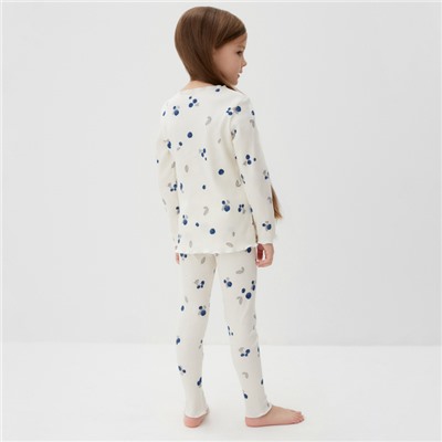 Пижама детская (лонгслив и брюки) KAFTAN Little berry, размер 38 (146-152 см)
