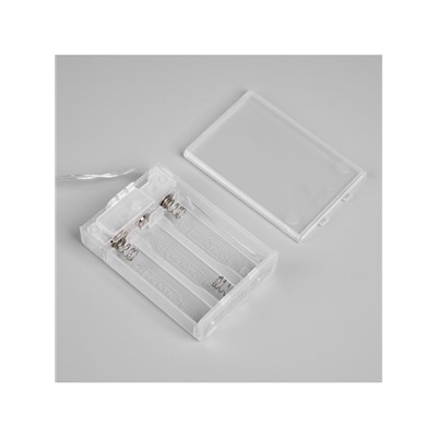 Светодиодная фигура из мишуры «Волшебная елка» 120×40 см, 200 LED, батарейки ААх3, свечение тёплое белое