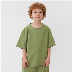 Футболка детская KAFTAN, размер 36 (134-140 см), хаки