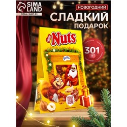 Сладкий новогодний подарок NUTS «Камин», детский, 301 г