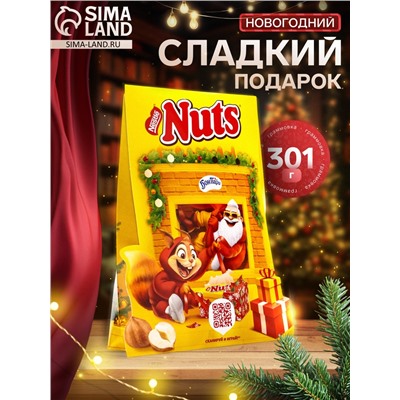 Сладкий новогодний подарок NUTS «Камин», детский, 301 г