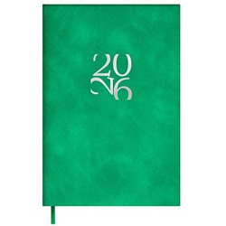 Ежедневник 2026 г. А6 240 стр. 70318 "БЕЙБИСКИН ЗЕЛЁНЫЙ" кожзам,ляссе Феникс