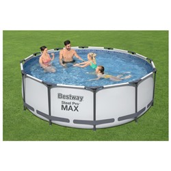 УЦЕНКА Бассейн каркасный Bestway Steel Pro Мах, 366×100 см, фильтр-насос, 56260