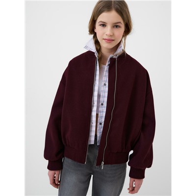 Куртка текстильная для девочек (бомбер)