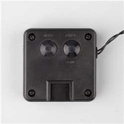 УЦЕНКА Гирлянда «Нить» 4.5 м с насадками «Ёжики», IP44, тёмная нить, 30 LED, свечение синие/фиолетовое/розовое, 2 режима, солнечная батарея