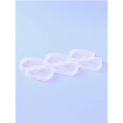 Форма для леденцов «Влюблённость», силикон, 16×10×0.7 см, 6 ячеек, белая