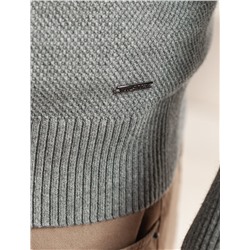 Джемпер фактурной вязки из хлопка с нейлоном