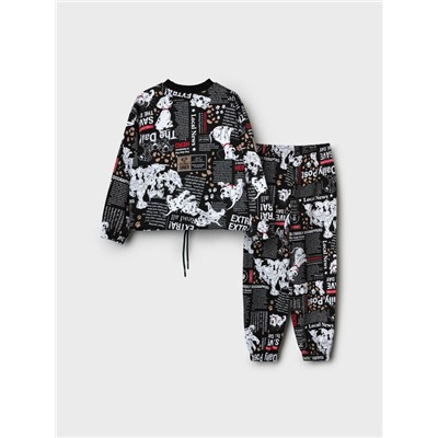 Комплект трикотажный для девочек: толстовка, брюки