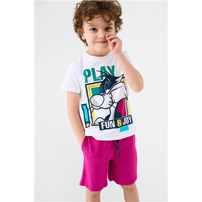 Комплект трикотажный для мальчиков: фуфайка (футболка), шорты PLAYTODAY, 1239620
