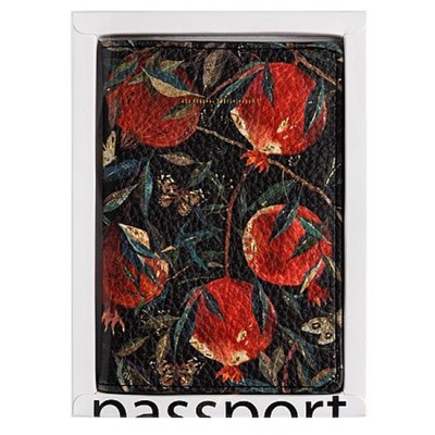 Обложка для паспорта "FLORA.Гранат" кожзам 3-620/03 Bruno Visconti