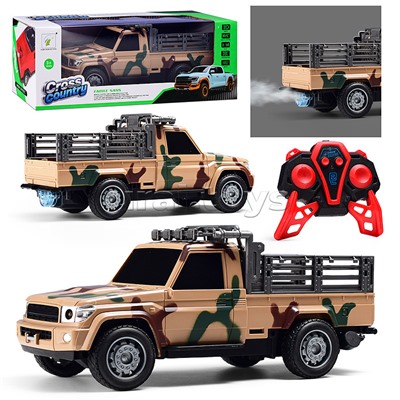 Машина "Пикап-камуфляж" р/у, с дымом, 27 MHz, в коробке