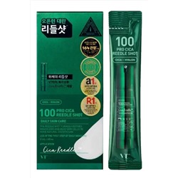 VT Cosmetics Бустер-сыворотка для чувствительной кожи для лица с микроиглами и экстрактом центеллы / Pro Cica Reedle Shot 100 Stick, 10 x 2 мл KRISTALLER, 1134804