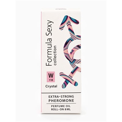 Парфюмерное масло женское с феромонами Formula Sexy Collection Crystal W118, 8 мл (по мотивам Bright Crystal (Versace)