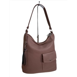 Женская сумка из искусственной кожи, цвет бежево-розовый