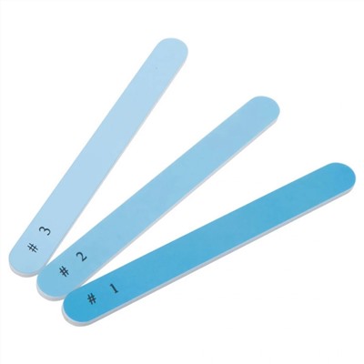 Dewal Beauty Набор пилок для полировки ногтей PL-03, 80/320/3000 грит, голубой 18133