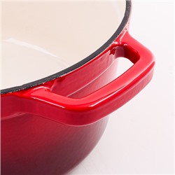 40633 Кастрюля чугун 4,7 л эмаль/покрытие красная MB (х2)