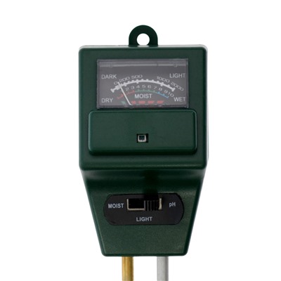 Измеритель параметров почвы, влажность/pH/кислотность, зелёный