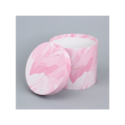 Набор коробок для цветов 4 в 1, упаковка подарочная, «Нежный», 14×14×13 см - 20×20×17.5 см