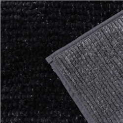 Коврик для дома LaDо́m, букли, плотность 1400 г, 50×80 см, графитовый