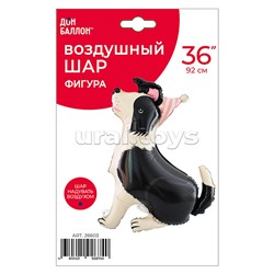 Шар 3D (36''/92 см) Щенок в колпачке, 1 шт. в уп.