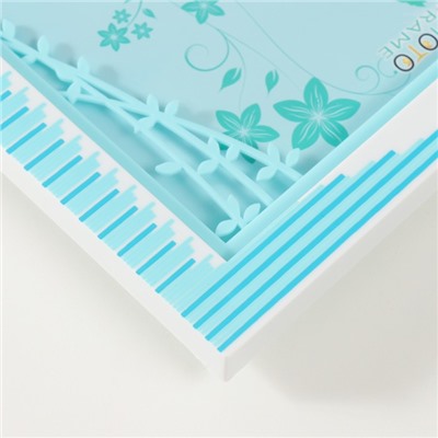 Фоторамка для фото 13×18 см «Прогулка по парку», пластик, голубая, 23×2×18 см