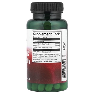 Swanson, Диосмин и гесперидин, 60 капсул