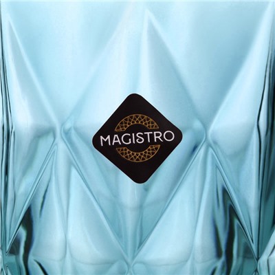 Стакан Magistro «Круиз», 240 мл, стекло, синий