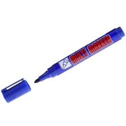 Маркер перманентный 3мм "Multi Marker" синий CPM-800 Crown