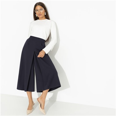 Юбка-шорты с карманами, Модная интуиция (синий)